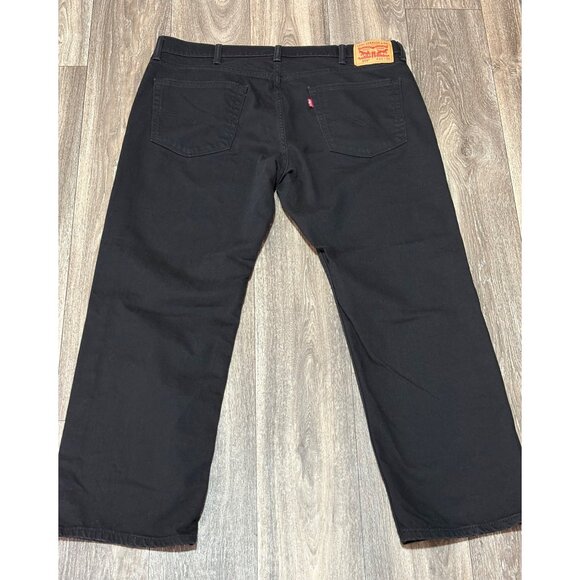 Levi's 559 Jeans Men's 40X30 Black Relaxed Fit Straight Leg Flex Dark Stretch - Picture 6 of 12